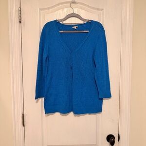 Blue Talbots Cardigan